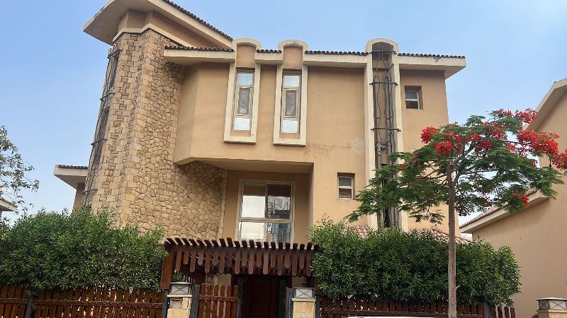 Villa For Resale , at New Cairo, River Walk , RTM pool view .